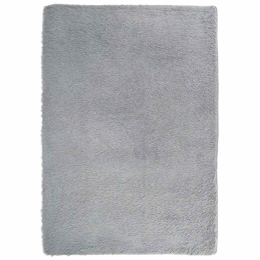 Shaggy Rug High Pile NAVARRA Light Grey 240x340 cm Polyester Shaggy Rug High Pile NAVARRA Light Grey 240x340 cm Polyester