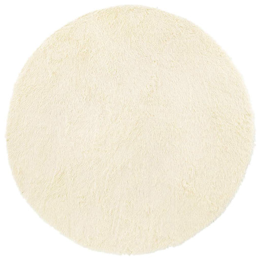 Shaggy Rug High Pile NAVARRA Cream 200x200 cm Polyester Shaggy Rug High Pile NAVARRA Cream 200x200 cm Polyester
