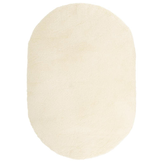 Shaggy Rug High Pile NAVARRA Cream 300x200 cm Polyester Shaggy Rug High Pile NAVARRA Cream 300x200 cm Polyester
