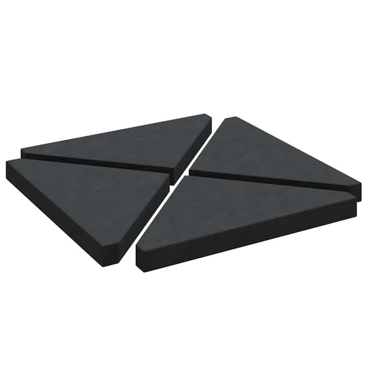 Umbrella Weight Plates 4 pcs Black Granite Triangular 14 kg Umbrella Weight Plates 4 pcs Black Granite Triangular 14 kg