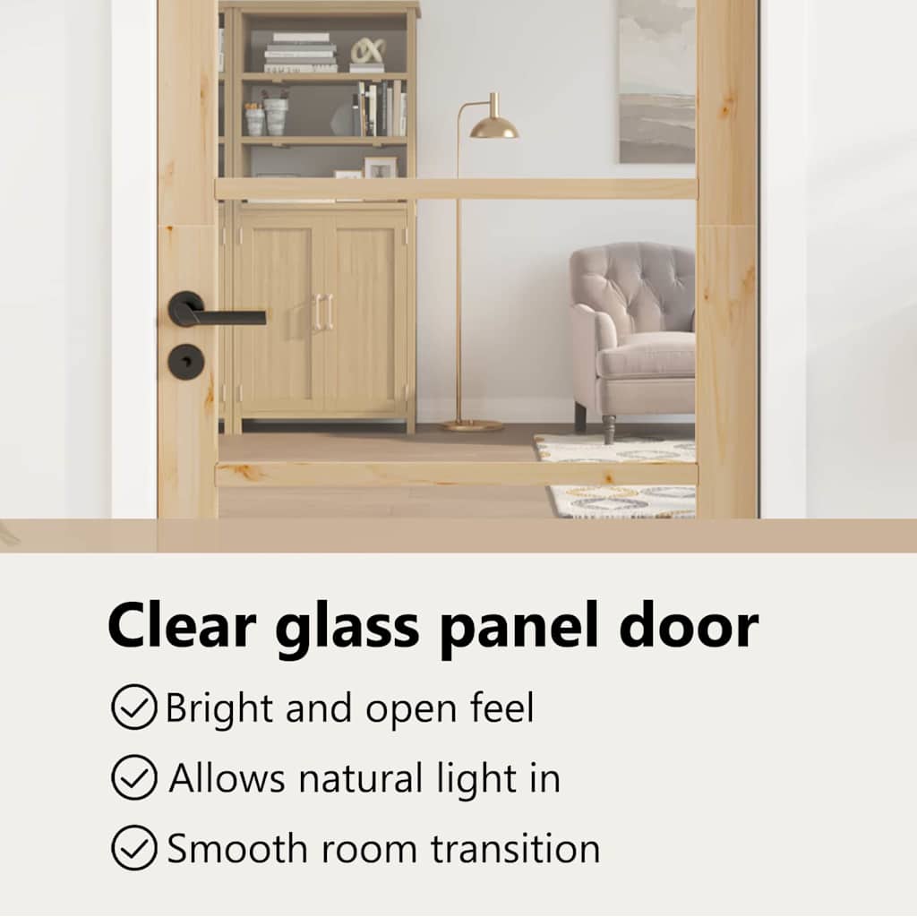Interior Door ORKDAL Brown 93 x 202 cm