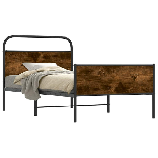 Bed Frame without Mattress 107x203 cm Sonoma Oak Engineered Wood Bed Frame without Mattress 107x203 cm Sonoma Oak Engineered Wood
