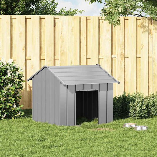 Dog House with Roof 85x107x81 cm Galvanised Steel Dog House with Roof 85x107x81 cm Galvanised Steel
