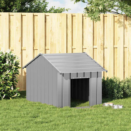 Dog House with Roof 83x130x85 cm Galvanised Steel Dog House with Roof 83x130x85 cm Galvanised Steel