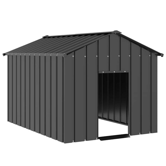 Dog House with Roof 113x153x101 cm Galvanised Steel Dog House with Roof 113x153x101 cm Galvanised Steel