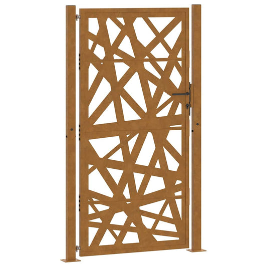 Garden Gate 100x200 cm Weathering Steel Light Design Garden Gate 100x200 cm Weathering Steel Light Design