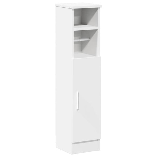 Bathroom Cabinet with Roll Holder White 20.5x22x90 cm Bathroom Cabinet with Roll Holder White 20.5x22x90 cm