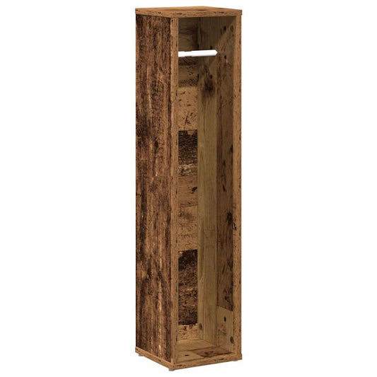 Bathroom Cabinet with Roll Holder Old Wood 20.5x20x90 cm Bathroom Cabinet with Roll Holder Old Wood 20.5x20x90 cm