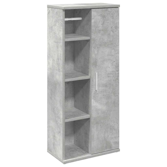 Bathroom Cabinet with Roll Holder Concrete Grey 39x22x90 cm Bathroom Cabinet with Roll Holder Concrete Grey 39x22x90 cm