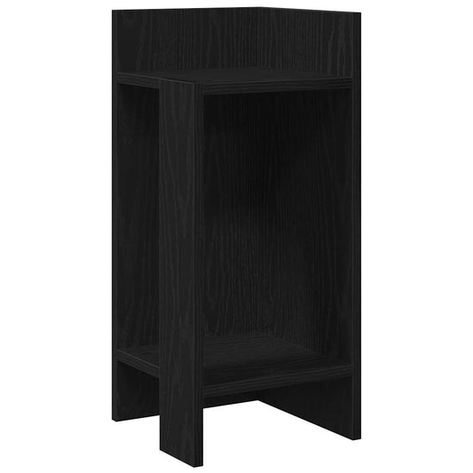 Side Table with Shelf Black 25.5x27x60 cm Side Table with Shelf Black 25.5x27x60 cm