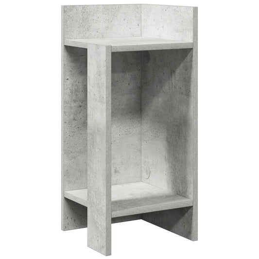 Side Table with Shelf Concrete Grey 25.5x27x60 cm Side Table with Shelf Concrete Grey 25.5x27x60 cm