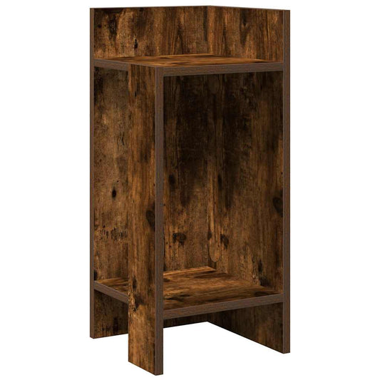 Side Table with Shelf Smoked Oak 25.5x27x60 cm Side Table with Shelf Smoked Oak 25.5x27x60 cm