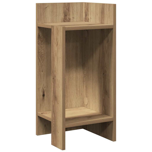 Side Table with Shelf Artisan Oak 25.5x27x60 cm Side Table with Shelf Artisan Oak 25.5x27x60 cm