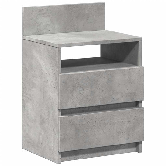 Bedside Cabinet with 2 Drawers Concrete Grey 40x33x60 cm Bedside Cabinet with 2 Drawers Concrete Grey 40x33x60 cm