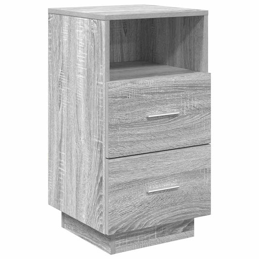 Bedside Cabinet with 2 Drawers Grey Sonoma 36x36x68 cm Bedside Cabinet with 2 Drawers Grey Sonoma 36x36x68 cm