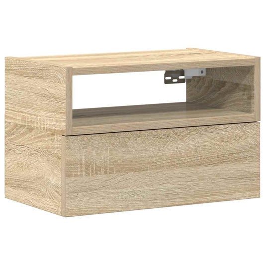 Wall-mounted Bedside Cabinet Sonoma Oak 45x26x28.5 cm Wall-mounted Bedside Cabinet Sonoma Oak 45x26x28.5 cm