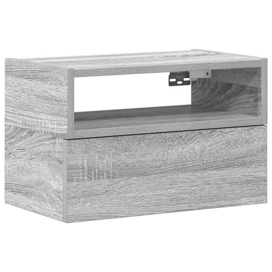 Wall-mounted Bedside Cabinet Grey Sonoma 45x26x28.5 cm Wall-mounted Bedside Cabinet Grey Sonoma 45x26x28.5 cm