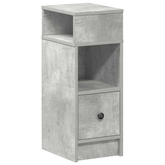 Bedside Cabinet with Drawer Concrete Grey 25x31x66 cm Bedside Cabinet with Drawer Concrete Grey 25x31x66 cm