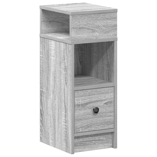 Bedside Cabinet with Drawer Grey Sonoma 25x31x66 cm Bedside Cabinet with Drawer Grey Sonoma 25x31x66 cm