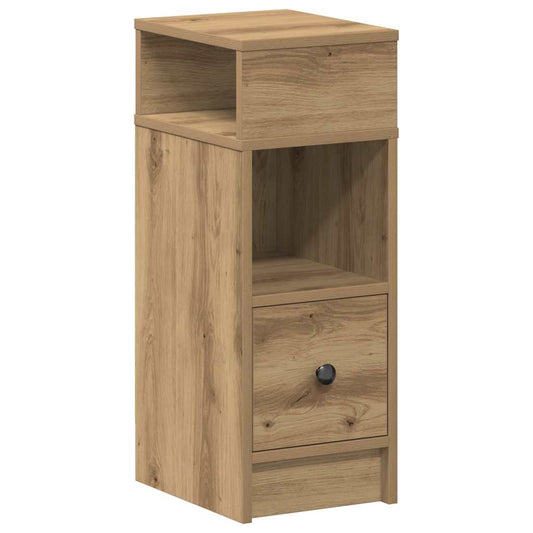 Bedside Cabinet with Drawer Artisan Oak 25x31x66 cm Bedside Cabinet with Drawer Artisan Oak 25x31x66 cm