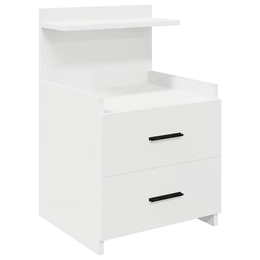 Bedside Cabinet with 2 Drawers White 40x36,5x62 cm Bedside Cabinet with 2 Drawers White 40x36,5x62 cm