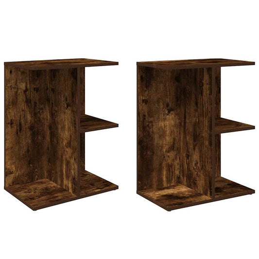 Bedside Tables 2 pcs Smoked Oak 46.5x29x61 cm Engineered Wood Bedside Tables 2 pcs Smoked Oak 46.5x29x61 cm Engineered Wood