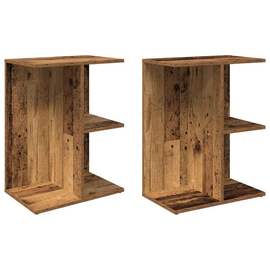 Bedside Tables 2 pcs Old Wood 46.5x29x61 cm Engineered Wood Bedside Tables 2 pcs Old Wood 46.5x29x61 cm Engineered Wood