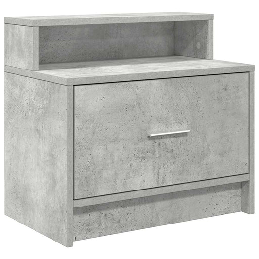 Bedside Cabinet with Drawer Concrete Grey 51x31x47 cm Bedside Cabinet with Drawer Concrete Grey 51x31x47 cm