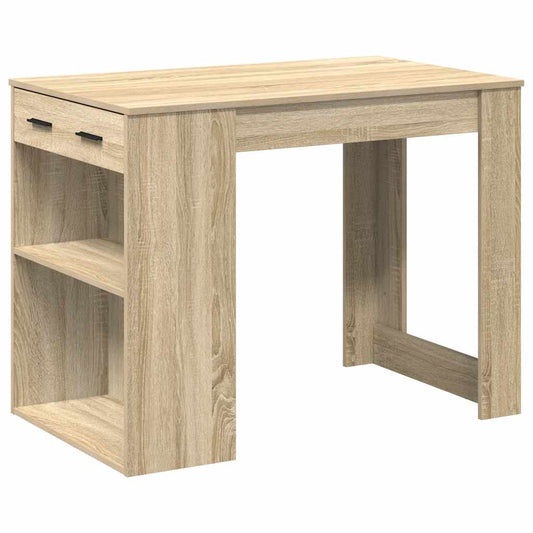 Desk with Drawer and Shelf Sonoma Oak 102x62x77.5 cm Desk with Drawer and Shelf Sonoma Oak 102x62x77.5 cm