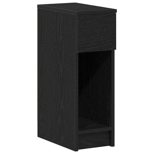 Bedside Cabinet with Drawer Black Oak 20x36x60 cm Bedside Cabinet with Drawer Black Oak 20x36x60 cm