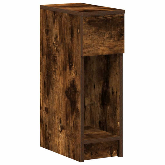Bedside Cabinet with Drawer Smoked Oak 20x36x60 cm Bedside Cabinet with Drawer Smoked Oak 20x36x60 cm