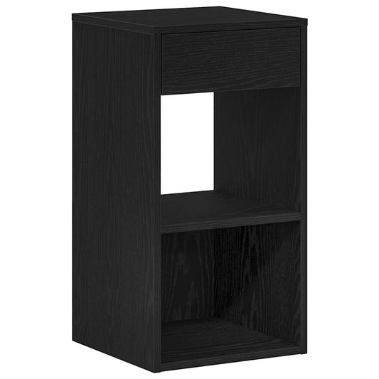 Bedside Cabinet with Drawer Black Oak 35x34x66.5 cm Bedside Cabinet with Drawer Black Oak 35x34x66.5 cm