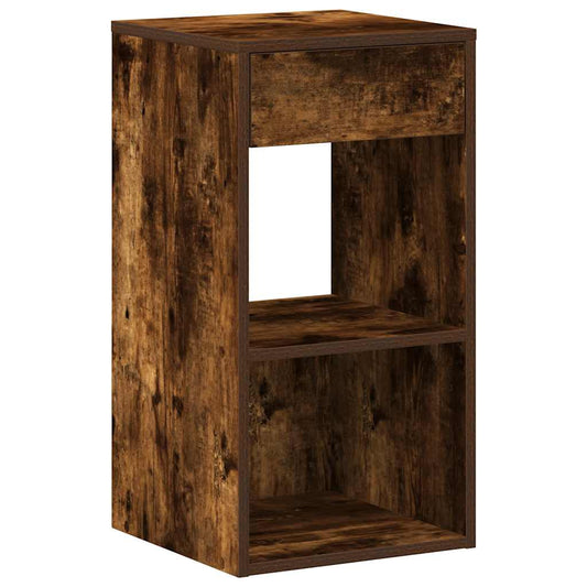 Bedside Cabinet with Drawer Smoked Oak 35x34x66.5 cm Bedside Cabinet with Drawer Smoked Oak 35x34x66.5 cm