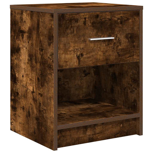 Bedside Cabinet with Drawer Smoked Oak 40x34x50 cm Bedside Cabinet with Drawer Smoked Oak 40x34x50 cm