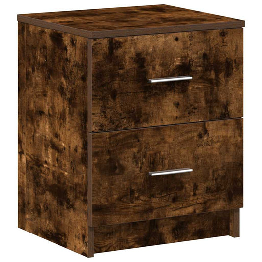 Bedside Cabinet with 2 Drawers Smoked Oak 40x36x50 cm Bedside Cabinet with 2 Drawers Smoked Oak 40x36x50 cm
