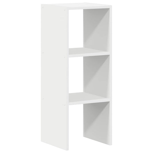 Bookcase Stackable White 30x30x80 cm Engineered Wood Bookcase Stackable White 30x30x80 cm Engineered Wood