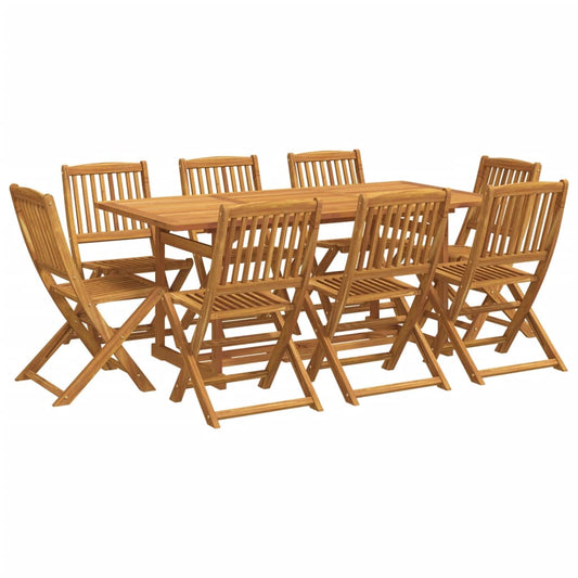 9 Piece Garden Dining Set 180x90x75 cm Solid Wood Acacia 9 Piece Garden Dining Set 180x90x75 cm Solid Wood Acacia