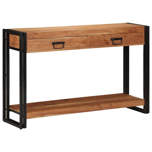 Console Table Brown 120 x 33 x 75 cm Solid Acacia Wood Console Table Brown 120 x 33 x 75 cm Solid Acacia Wood