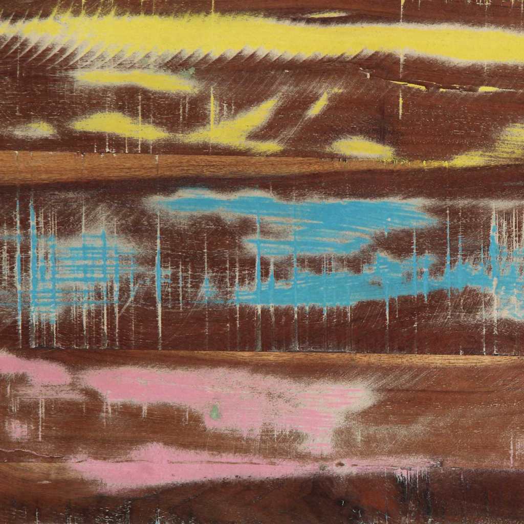 Console Table Multicolour 120 x 33 x 75 cm Solid Reclaim Wood