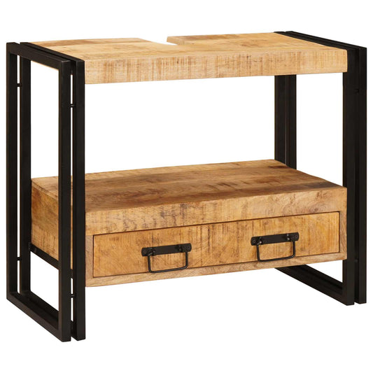 Vanity Cabinet Brown 71 x 33 x 58 cm Solid Mango Wood Vanity Cabinet Brown 71 x 33 x 58 cm Solid Mango Wood