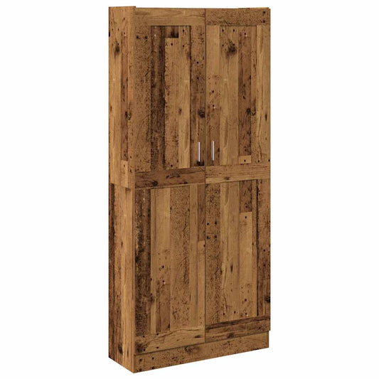 Highboard Old Wood 82,5x30,5x185 cm Engineered Wood Highboard Old Wood 82,5x30,5x185 cm Engineered Wood