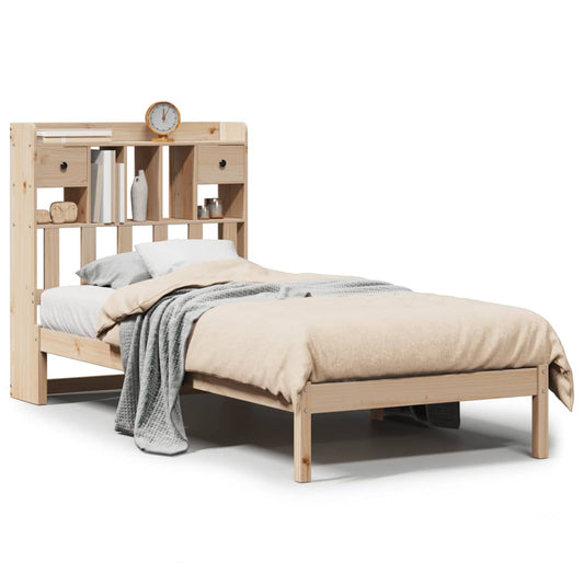 Bookcase Bed without Mattress 90x190 cm Single Solid Wood Pine Bookcase Bed without Mattress 90x190 cm Single Solid Wood Pine