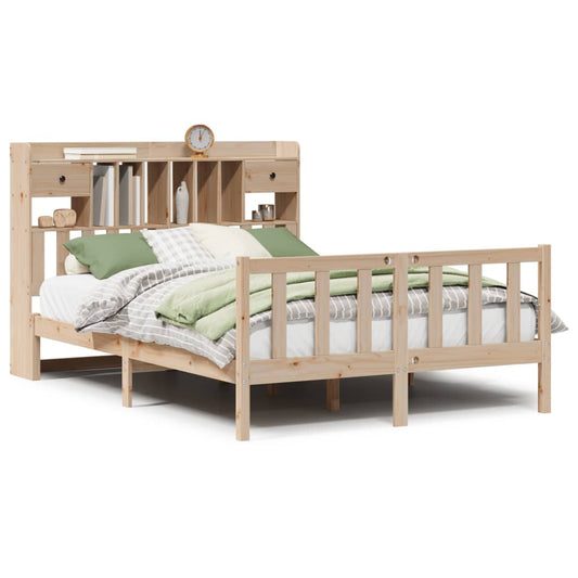 Bookcase Bed without Mattress 140x200 cm Solid Wood Pine Bookcase Bed without Mattress 140x200 cm Solid Wood Pine