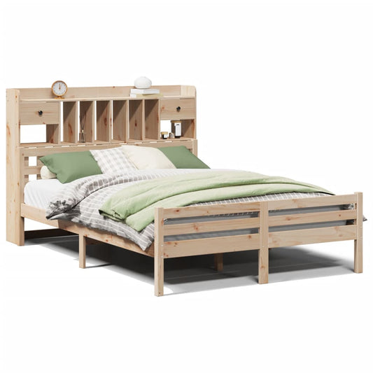 Bookcase Bed without Mattress 140x200cm Solid Wood Pine Bookcase Bed without Mattress 140x200cm Solid Wood Pine