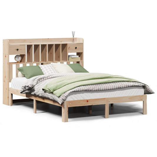 Bookcase Bed without Mattress 140x200cm Solid Wood Pine Bookcase Bed without Mattress 140x200cm Solid Wood Pine