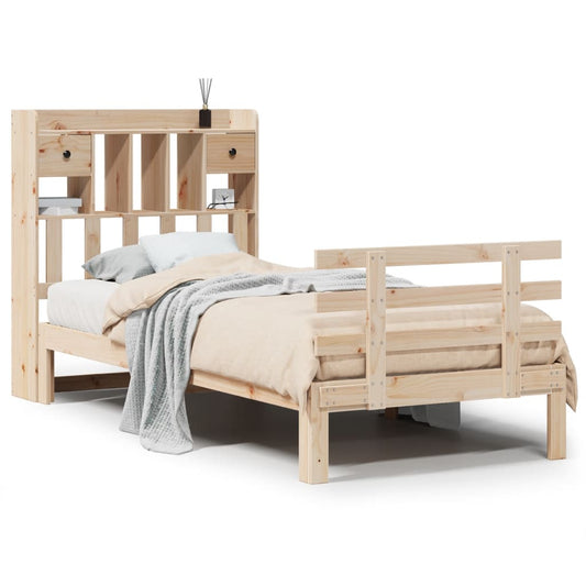 Bookcase Bed without Mattress 90x200cm Solid Wood Pine Bookcase Bed without Mattress 90x200cm Solid Wood Pine