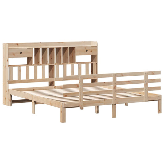 Bookcase Bed without Mattress 180x200 cm Super King Solid Wood Pine Bookcase Bed without Mattress 180x200 cm Super King Solid Wood Pine