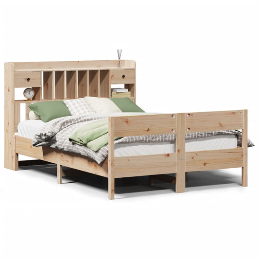 Bookcase Bed without Mattress 140x200cm Solid Wood Pine Bookcase Bed without Mattress 140x200cm Solid Wood Pine
