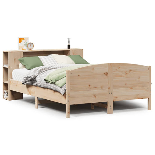 Bookcase Bed without Mattress 135x190cm Solid Wood Pine Bookcase Bed without Mattress 135x190cm Solid Wood Pine