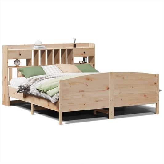 Bookcase Bed without Mattress 180x200 cm Super King Solid Wood Pine Bookcase Bed without Mattress 180x200 cm Super King Solid Wood Pine